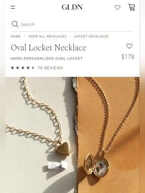 Oval Locket With Anchor